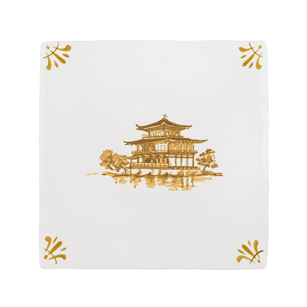 Kinkaku-Ji Delft Tile