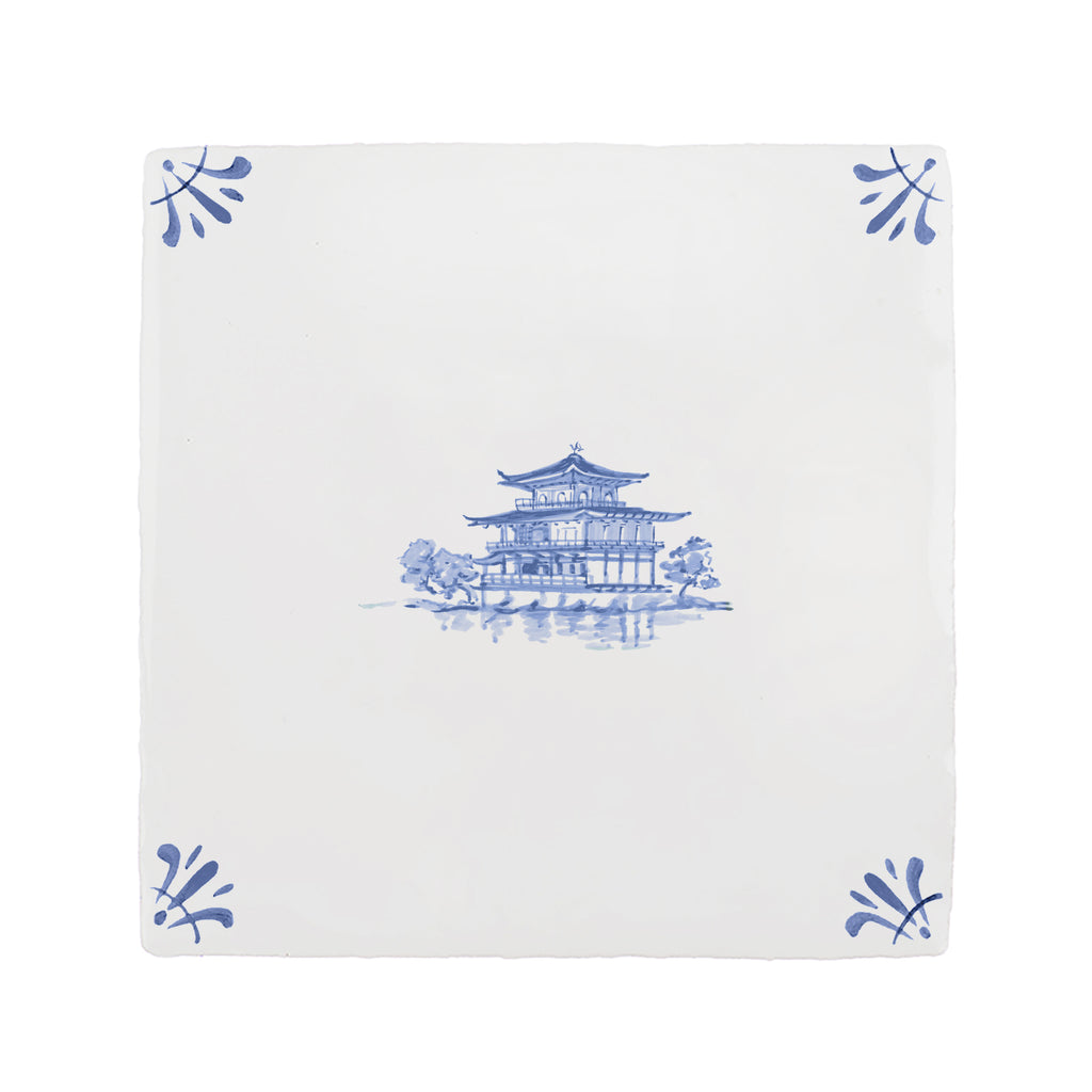 Kinkaku-Ji Delft Tile