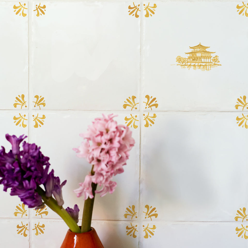 Kinkaku-Ji Delft Tile