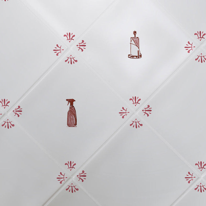 Multi Spray Delft Tile