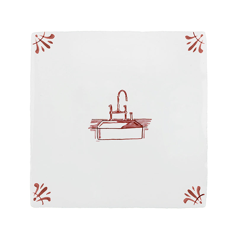 Kitchen Sink Delft Tile