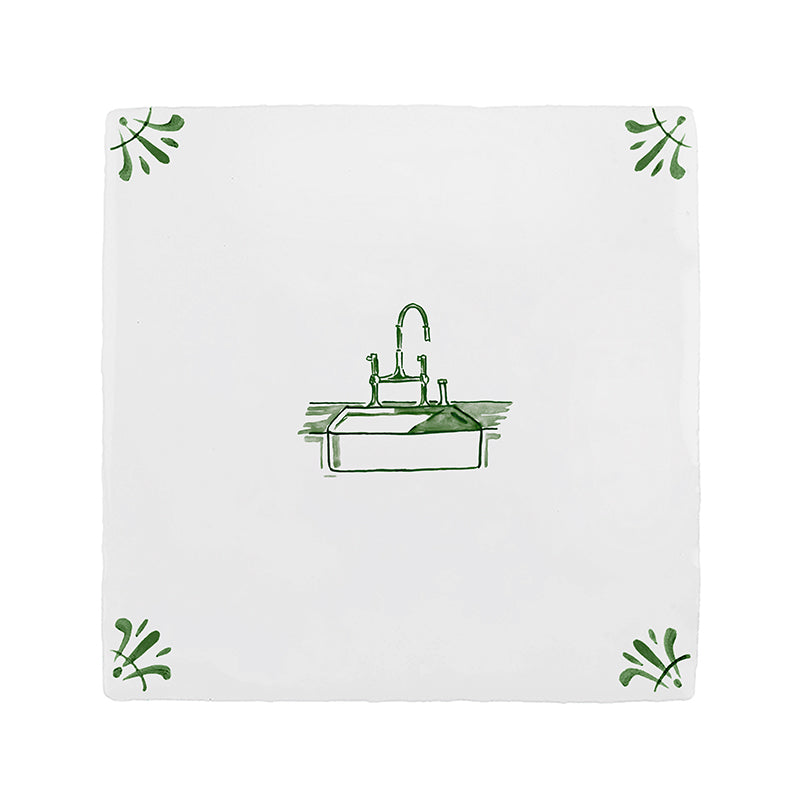 Kitchen Sink Delft Tile