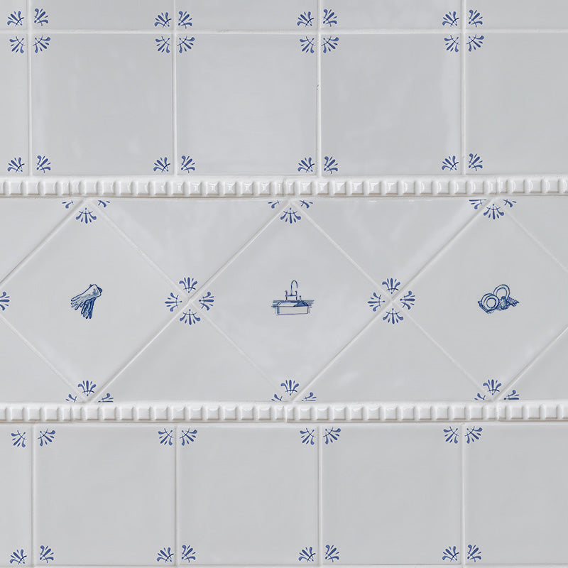 Kitchen Sink Delft Tile