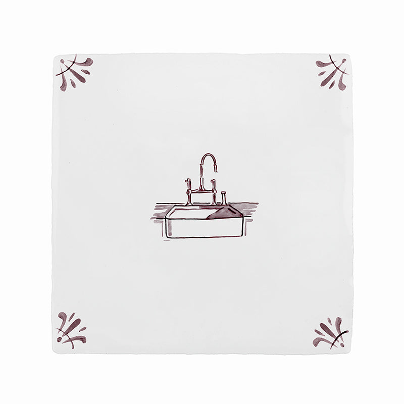 Kitchen Sink Delft Tile