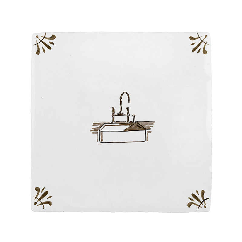 Kitchen Sink Delft Tile
