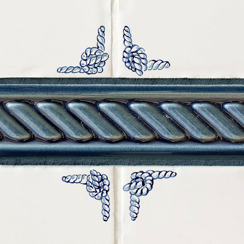 Corners Only Delft Tile