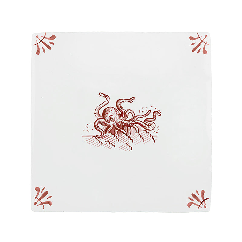 Kraken Delft Tile