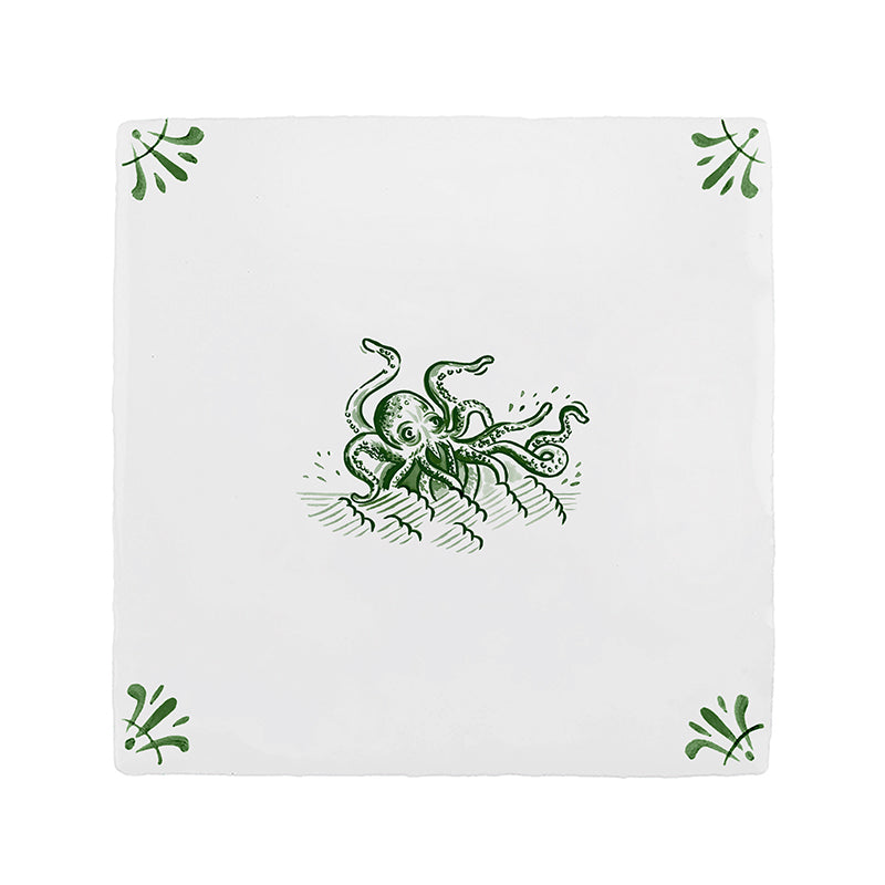 Kraken Delft Tile