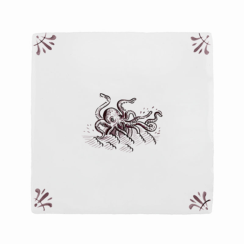 Kraken Delft Tile