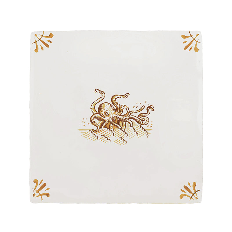 Kraken Delft Tile