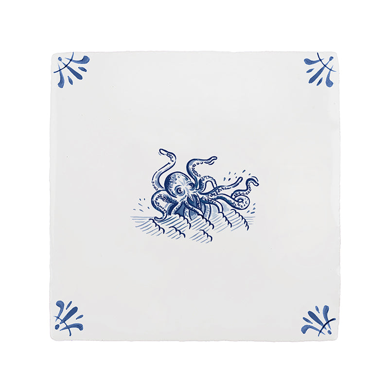Kraken Delft Tile
