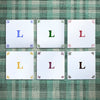Alphabet L Delft Tile