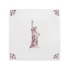 Lady Liberty Delft Tile