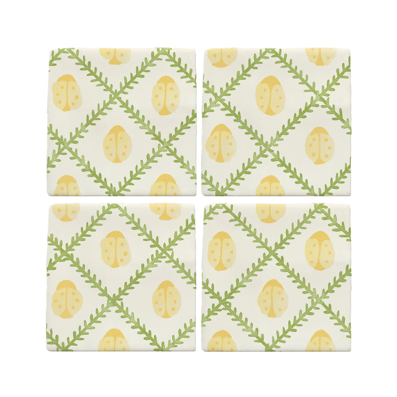 Ladybird Tiles, Set of 4