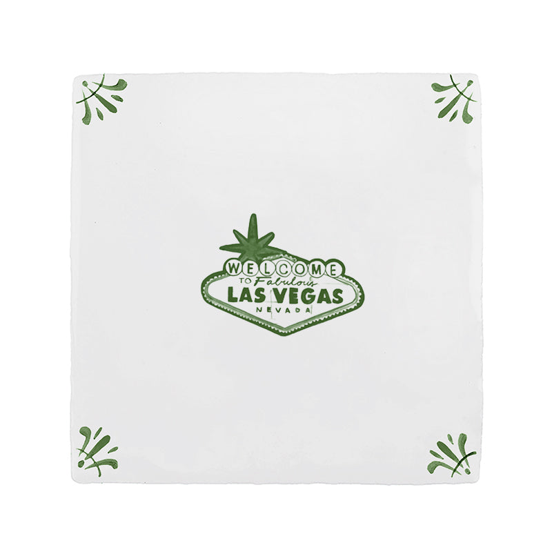 Las Vegas Sign Delft Tile