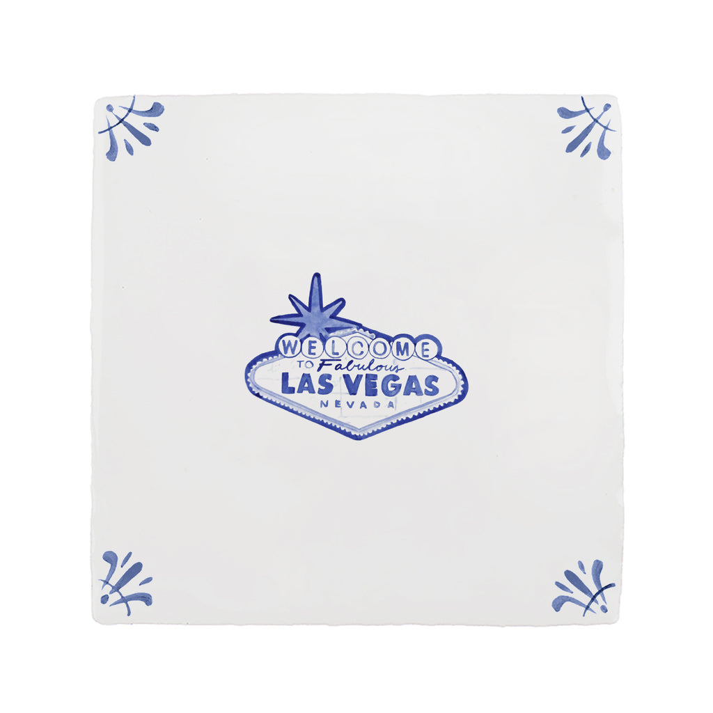Las Vegas Sign Delft Tile