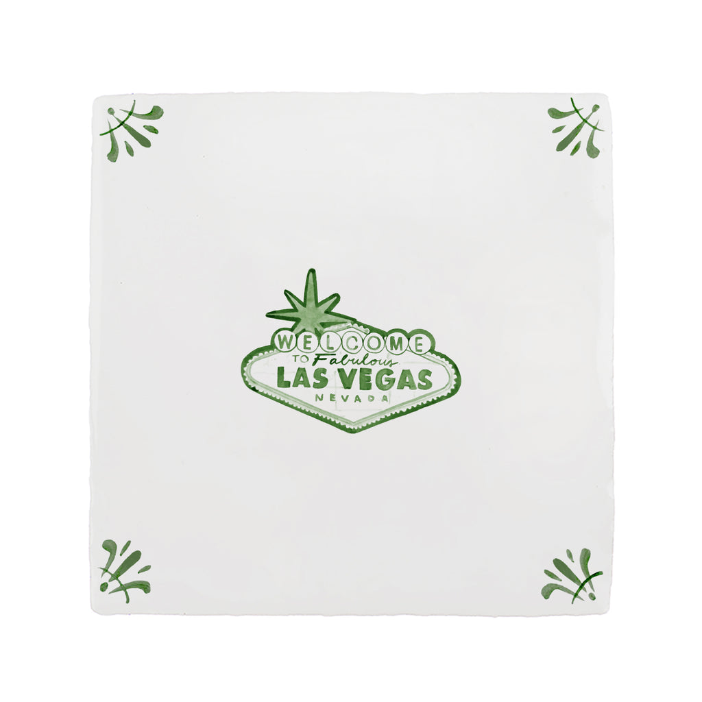 Las Vegas Sign Delft Tile