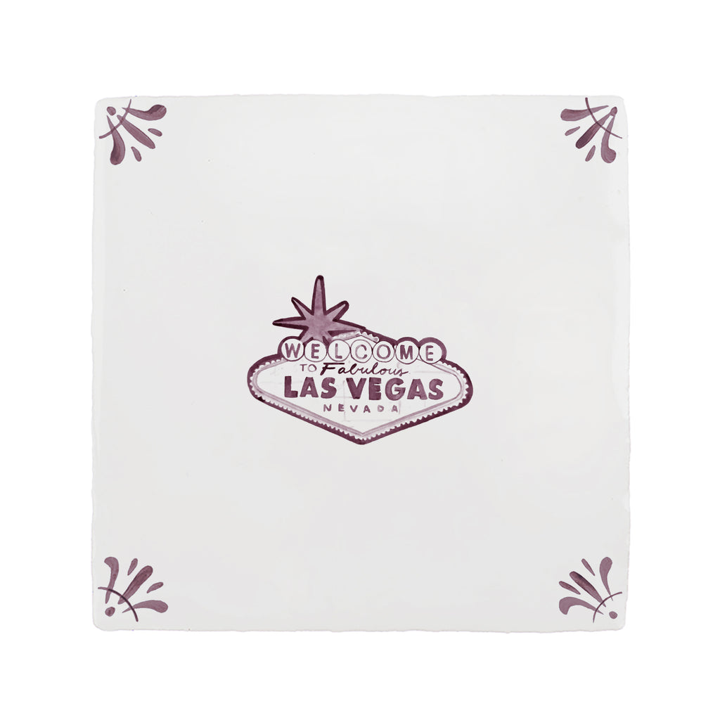Las Vegas Sign Delft Tile