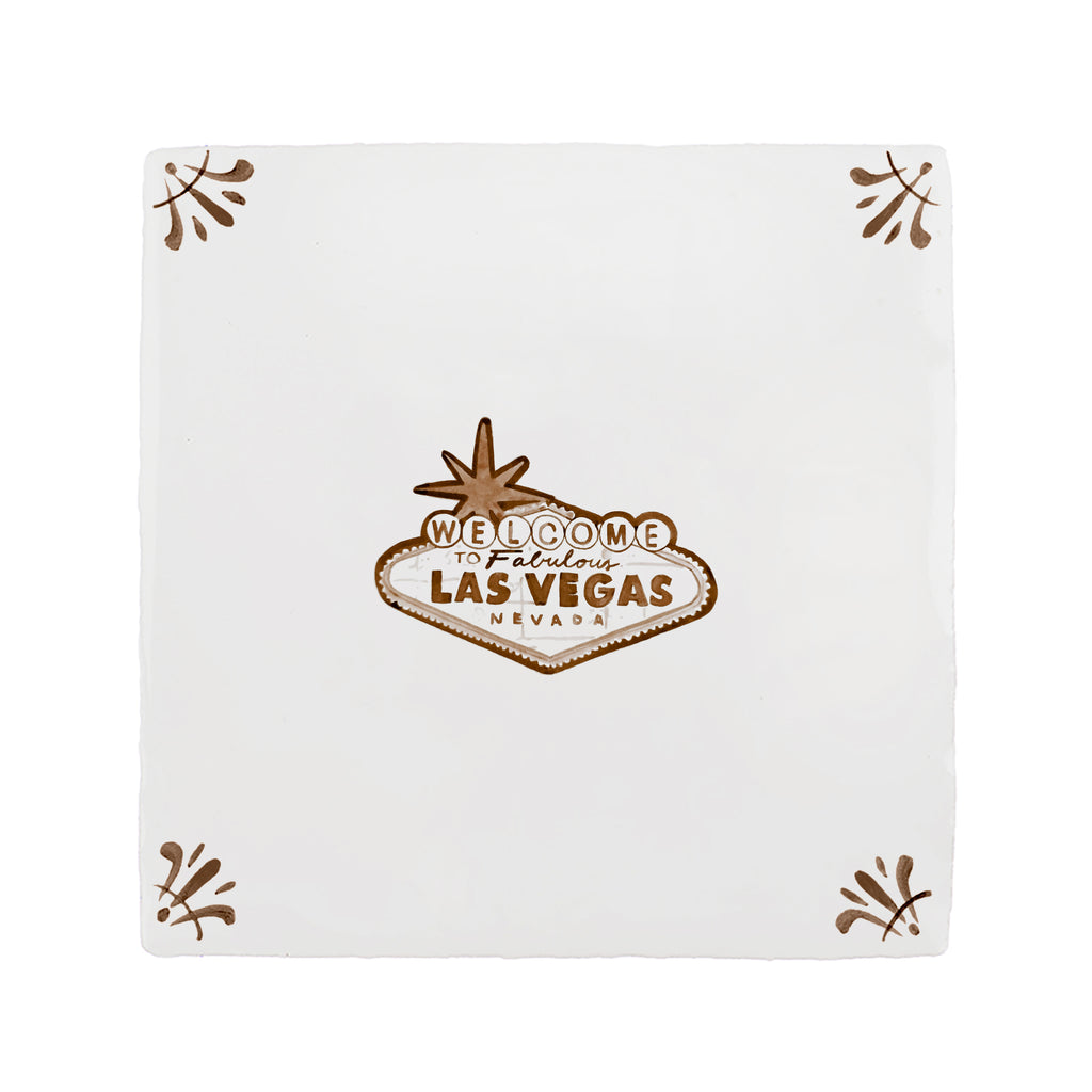 Las Vegas Sign Delft Tile
