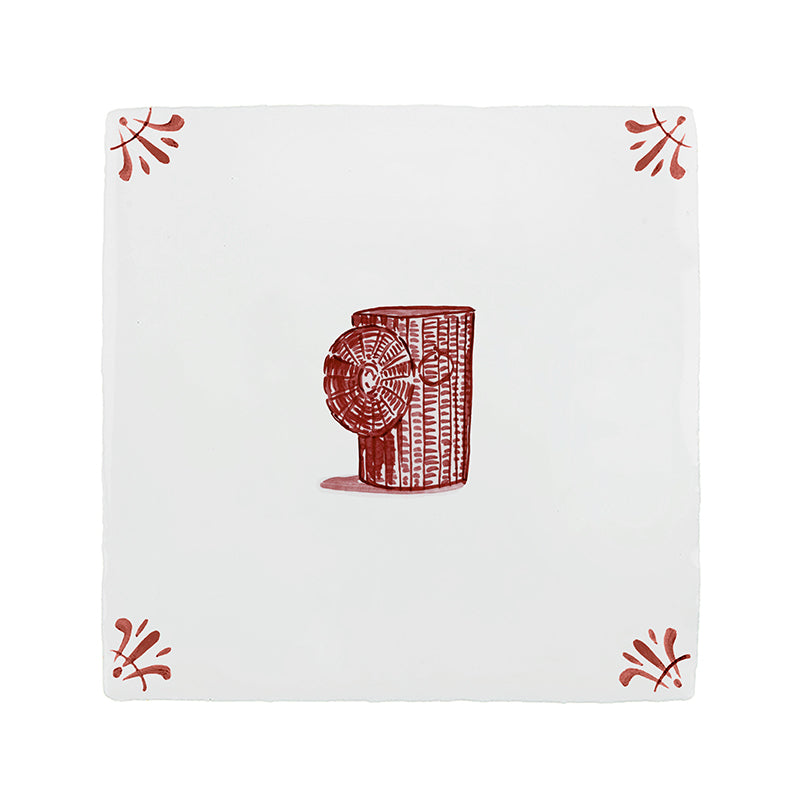 Laundry Basket Delft Tile