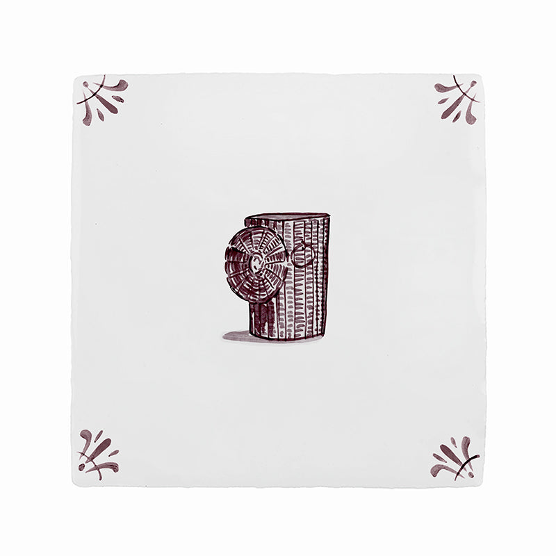 Laundry Basket Delft Tile