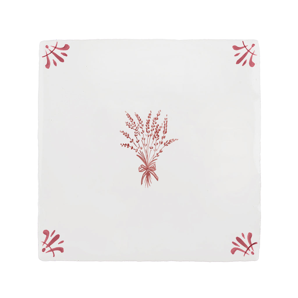 Bunch of Lavender Delft Tile