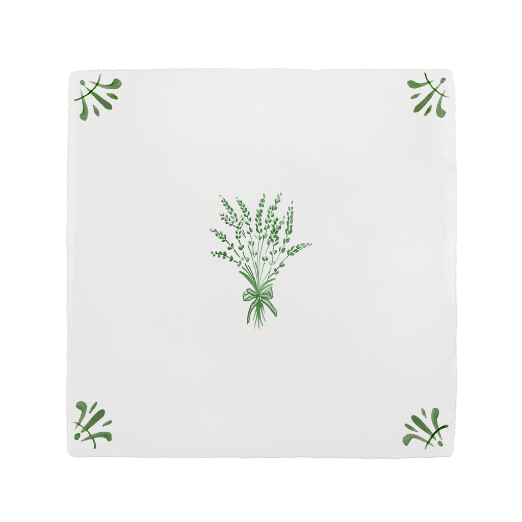 Bunch of Lavender Delft Tile