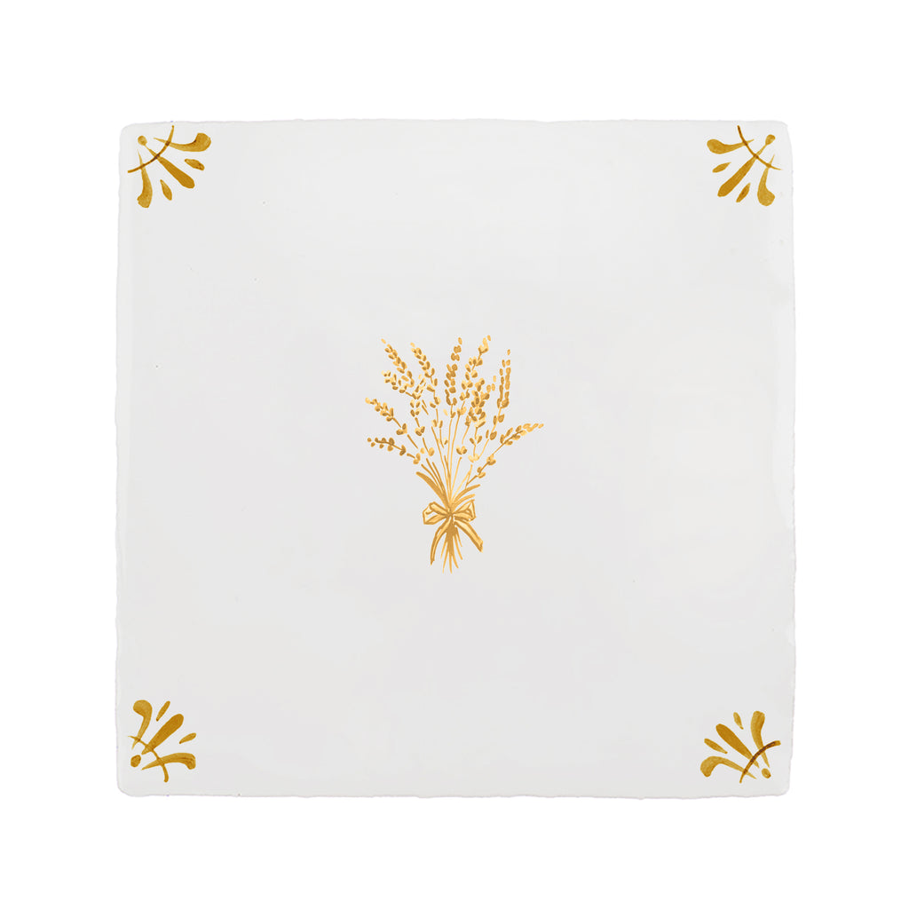 Bunch of Lavender Delft Tile