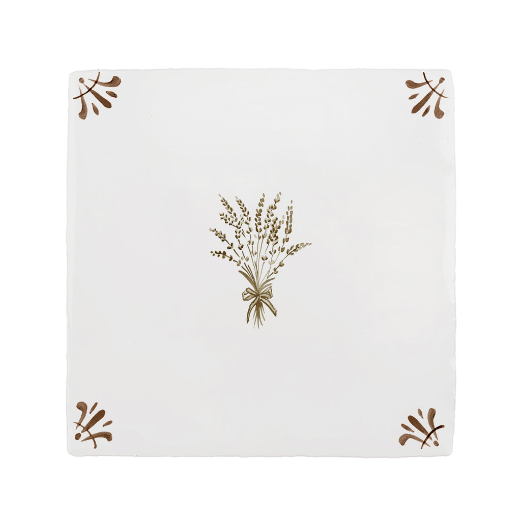 Bunch of Lavender Delft Tile