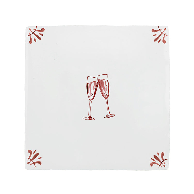 Let's Celebrate Delft Tile