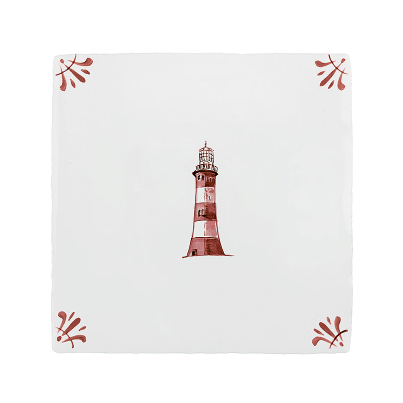 Lighthouse Delft Tile