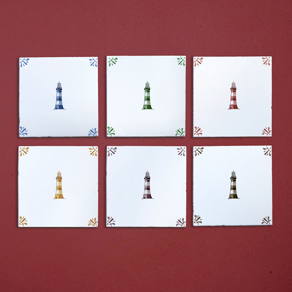 Lighthouse Delft Tile