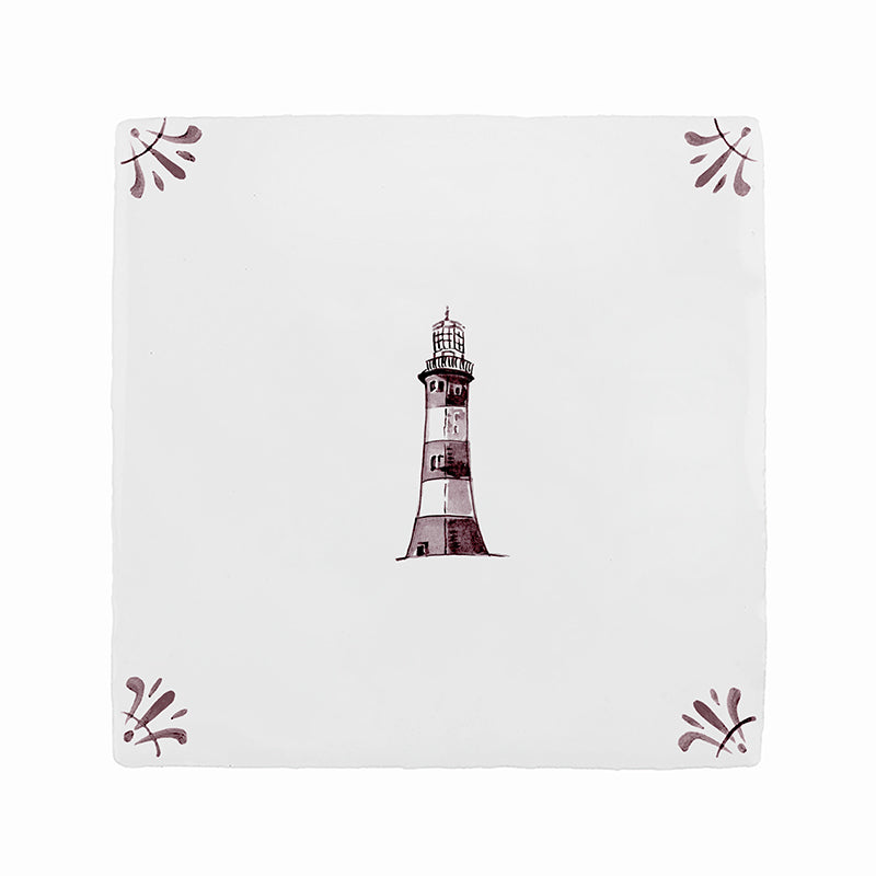 Lighthouse Delft Tile