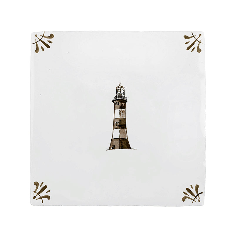 Lighthouse Delft Tile