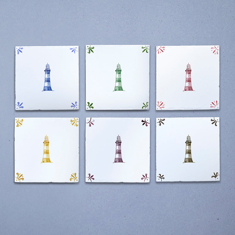 Lighthouse Delft Tile