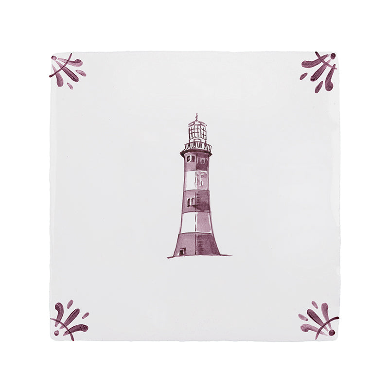 Lighthouse Delft Tile
