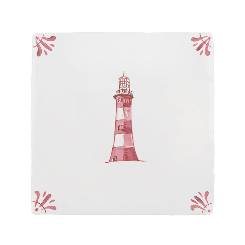 Lighthouse Delft Tile, 15cm Sample