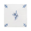 Lily Delft Tile, Gold Lustre