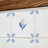 Lily of the Valley Delft Tile, Gold Lustre