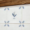 Lily of the Valley Delft Tile, Gold Lustre