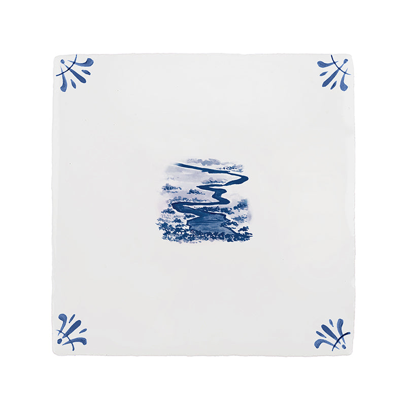 Litani River Delft Tile