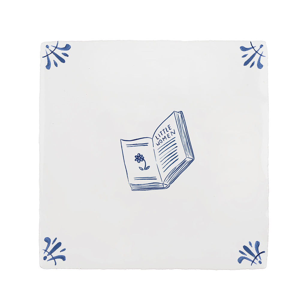 Little Women Delft Tile