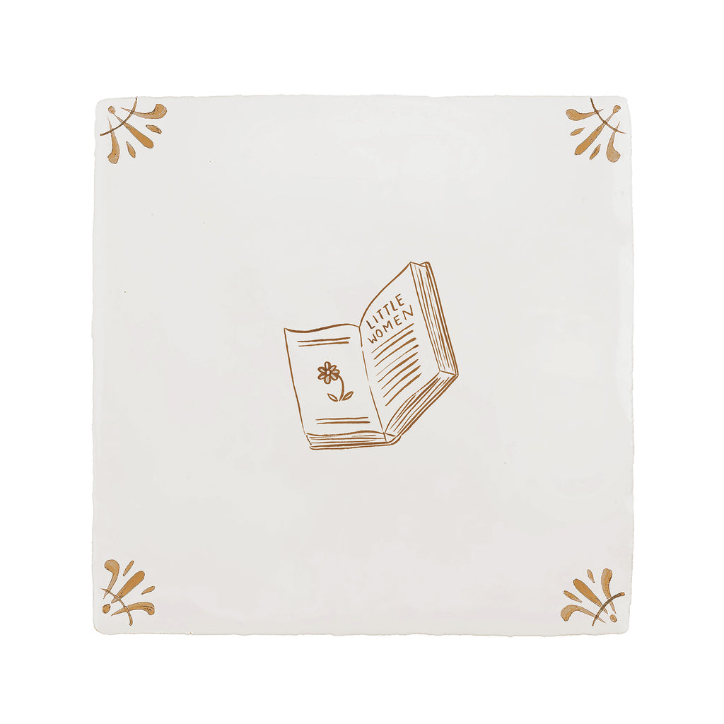 Little Women Delft Tile