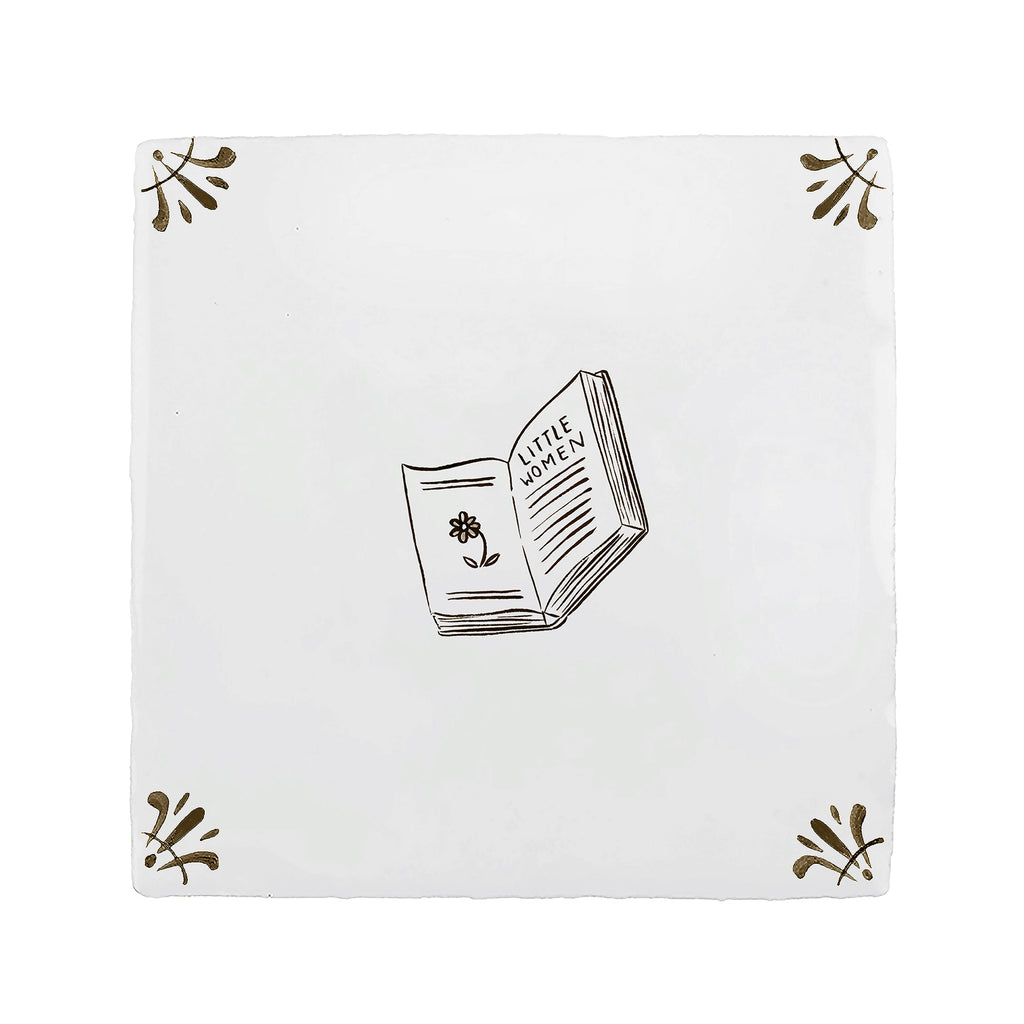 Little Women Delft Tile