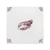 Lobster Delft Tile