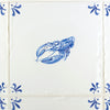 Lobster Delft Tile