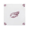 Lobster Delft Tile
