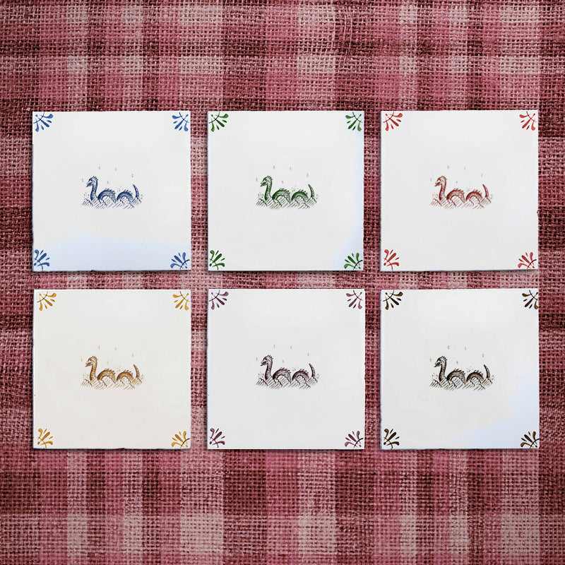 Loch Ness Monster Delft Tile