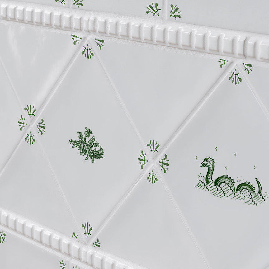 Loch Ness Monster Delft Tile