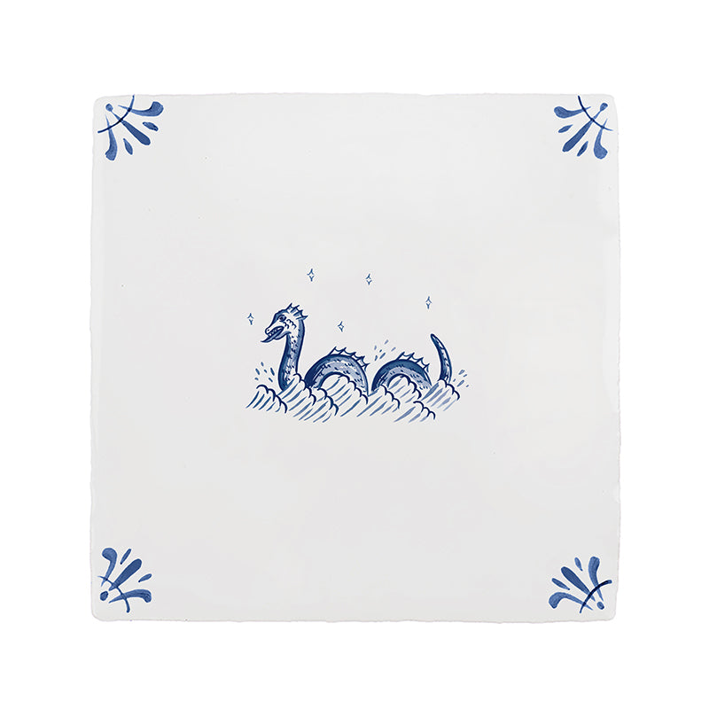 Loch Ness Monster Delft Tile